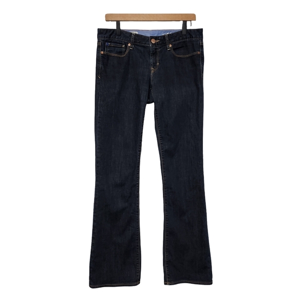 GAP Sexy Boot Jeans Womens 29 LONG Dark Wash Low Rise Bootcut Y2K - Picture 2 of 7
